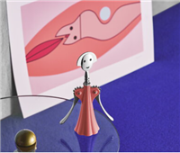 Apribottiglie Alessi in Resina ANNAG-ROSA - ANNAG-ROSA